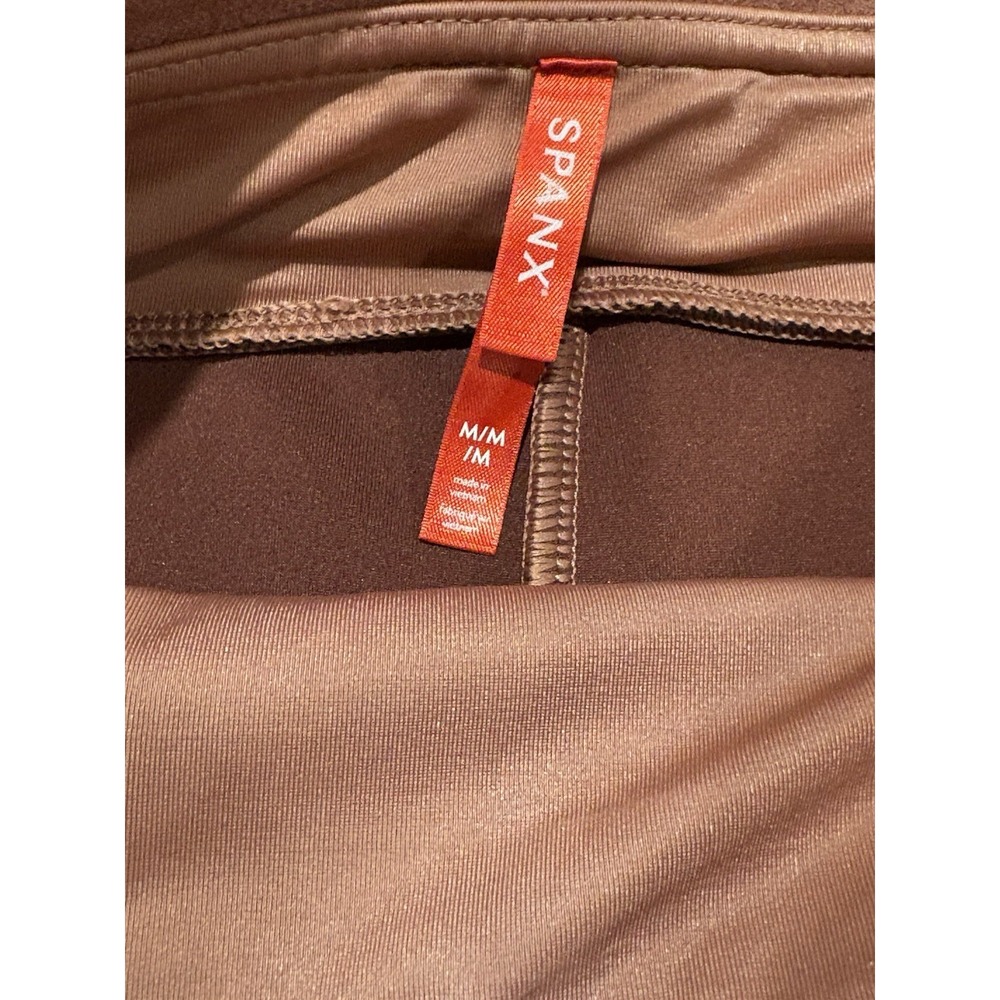 Spanx Faux Suede High Waisted Leggings Womens Medium Rich Rose - Picture 5 of 5